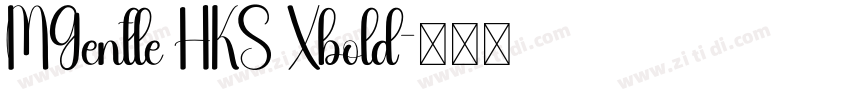 MGentle HKS Xbold字体转换